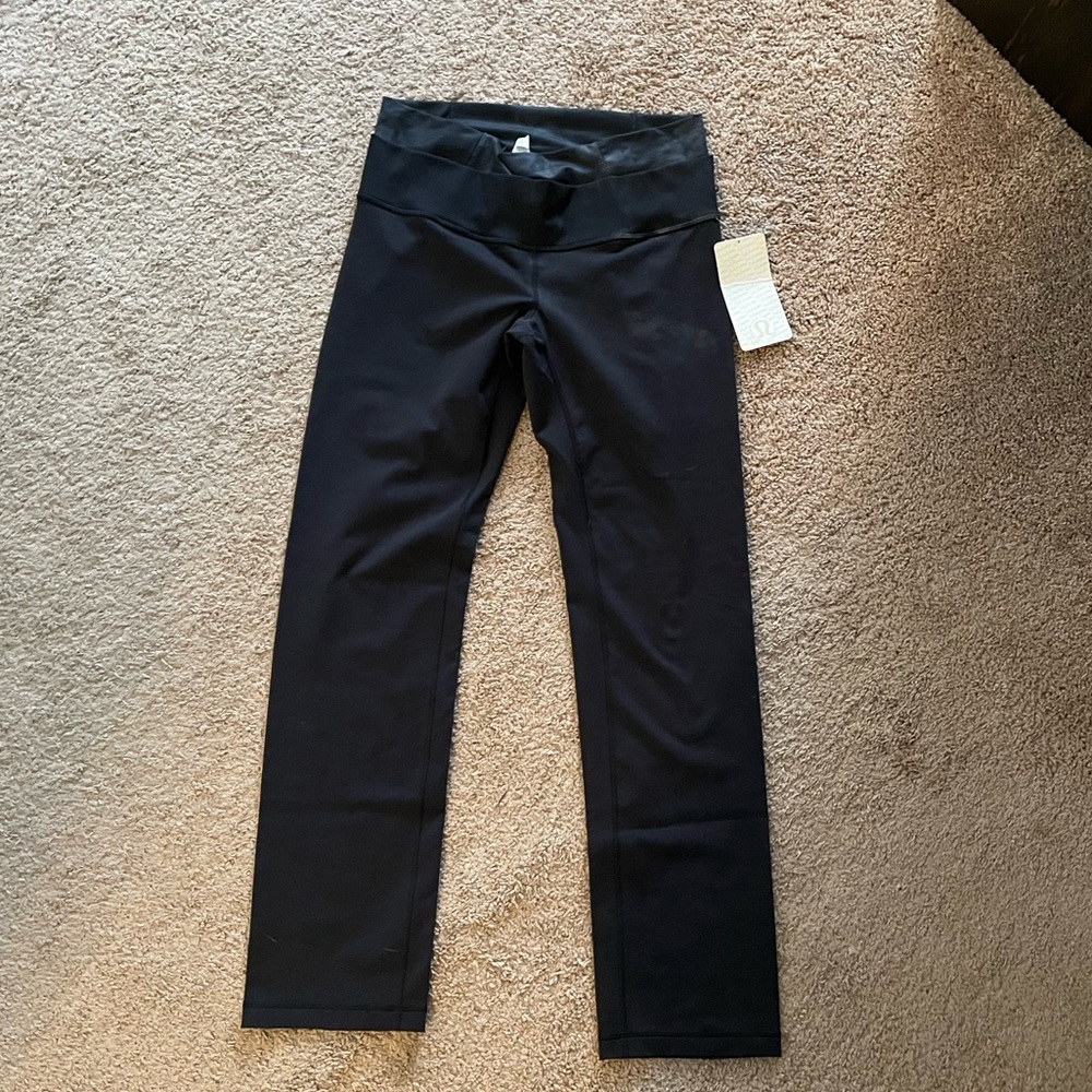 NWT Lululemon Black Straight Up Pants Size 12